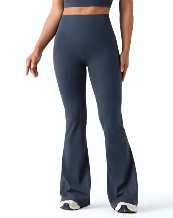 HALARA Pants - Halara UltraSculpt Flared Pull-On Yoga Pants Women’s Size M Regular Gray Solid